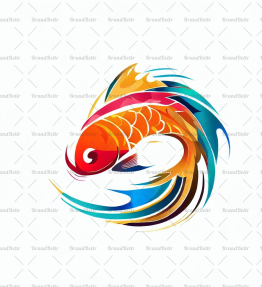 Abstrakter Koi